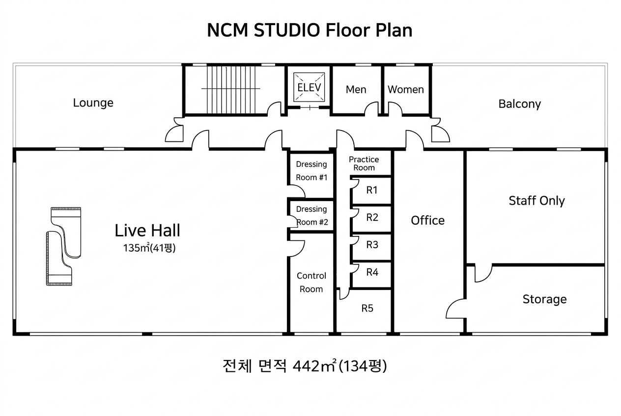 NCM Studio Floor Plan
